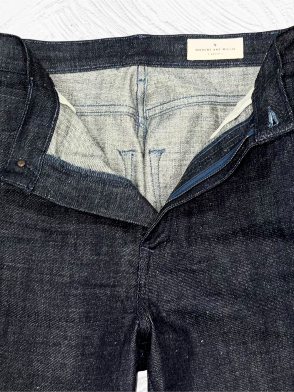 Imogene + Willie Catherine Jeans Indigo Wash Selvedge Rigid NEP 29X35 Cotton - Picture 4 of 12
